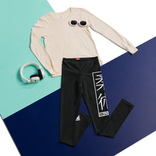Youth Boys Premium Jiu-Jitsu Leggings – Solid Color No-Gi Compression Pants - Noir Boys Exclusive Jiu-Jitsu Leggings Youth