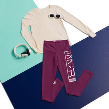 Youth Boys Solid Color Judo Training Pants – Athletic Compression Leggings - Tyrian Purple Boys Exclusive Judo Leggings Youth