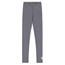 Youth Boys Solid Color Performance Leggings – Sports, Gym & Training Wear - Charcoal