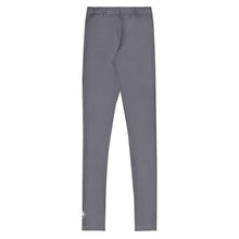 Youth Boys Solid Color Performance Leggings – Sports, Gym & Training Wear - Charcoal