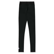 Youth Boys Solid Color Training Pants – Athletic Compression Leggings - Noir