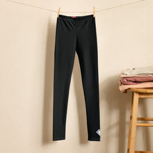 Youth Boys Solid Color Training Pants – Athletic Compression Leggings - Noir