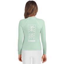 Youth Girls BJJ Fightwear Rash Guard – Long Sleeve Performance Shirt - Surf Crest