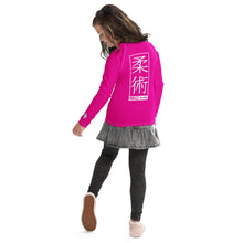 Youth Girls BJJ Rash Guard – Long Sleeve Compression Training Shirt - Hollywood Cerise