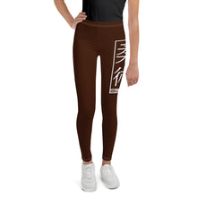 Youth Girls BJJ Training Leggings – Perfect for Yoga & Grappling - Chocolate
