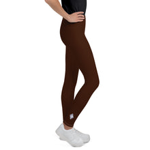 Youth Girls BJJ Training Leggings – Perfect for Yoga & Grappling - Chocolate