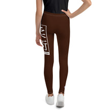 Youth Girls BJJ Training Leggings – Perfect for Yoga & Grappling - Chocolate