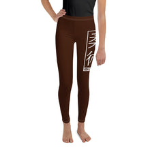 Youth Girls BJJ Training Leggings – Perfect for Yoga & Grappling - Chocolate
