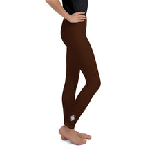 Youth Girls BJJ Training Leggings – Perfect for Yoga & Grappling - Chocolate