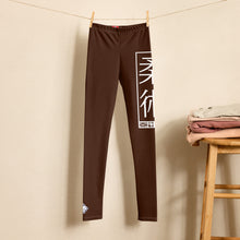 Youth Girls BJJ Training Leggings – Perfect for Yoga & Grappling - Chocolate