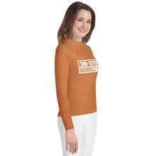 Youth Girls Brazilian Jiu-Jitsu Performance Rash Guard – Long Sleeve - Raw Sienna
