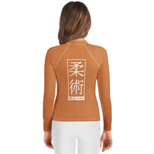 Youth Girls Brazilian Jiu-Jitsu Performance Rash Guard – Long Sleeve - Raw Sienna