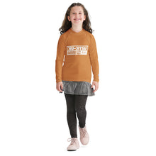 Youth Girls Brazilian Jiu-Jitsu Performance Rash Guard – Long Sleeve - Raw Sienna