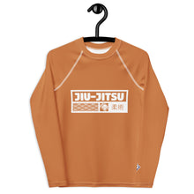 Youth Girls Brazilian Jiu-Jitsu Performance Rash Guard – Long Sleeve - Raw Sienna