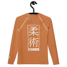 Youth Girls Brazilian Jiu-Jitsu Performance Rash Guard – Long Sleeve - Raw Sienna