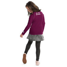 Youth Girls Brazilian Jiu-Jitsu Rash Guard – Long Sleeve Classic Look – Tyrian Purple