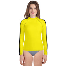 Youth Girls Bruce Lee Kill Bill Rash Guard and Leggings Martial Arts Set