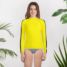 Youth Girls Bruce Lee Kill Bill Rash Guard and Leggings Martial Arts Set