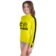 Youth Girls Classic Jiu-Jitsu Long Sleeve Bruce Lee Game of Death Rash Guard