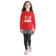 Youth Girls Classic Judo Rash Guard – Long Sleeve Martial Arts Top - Scarlet