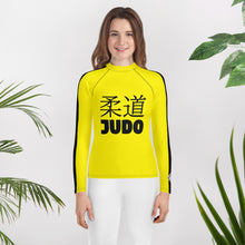 Youth Girls Classic Judo Long Sleeve Bruce Lee Game of Death Rash Guard