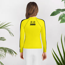 Youth Girls Classic Judo Long Sleeve Bruce Lee Game of Death Rash Guard