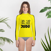 Youth Girls Classic Judo Long Sleeve Bruce Lee Game of Death Rash Guard