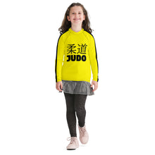 Youth Girls Classic Judo Long Sleeve Bruce Lee Game of Death Rash Guard