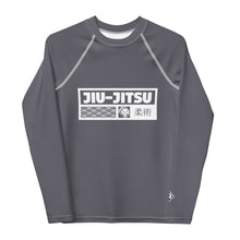 Youth Girls Elite BJJ Rash Guard – Long Sleeve Martial Arts Training Top - Charcoal