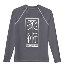 Youth Girls Elite BJJ Rash Guard – Long Sleeve Martial Arts Training Top - Charcoal