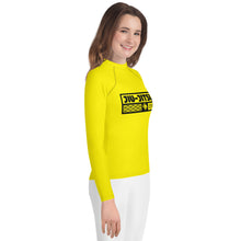 Youth Girls Grappling Compression Shirt – Long Sleeve BJJ Rash Guard - Golden Sun