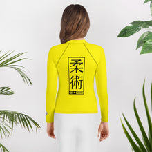 Youth Girls Grappling Compression Shirt – Long Sleeve BJJ Rash Guard - Golden Sun