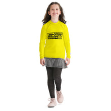 Youth Girls Grappling Compression Shirt – Long Sleeve BJJ Rash Guard - Golden Sun