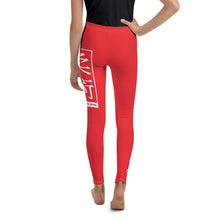 Youth Girls Jiu-Jitsu Leggings – Flexible Yoga Pants for Active Training - Scarlet