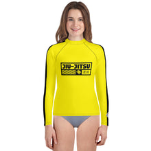 Youth Girls Jiu-Jitsu Long Sleeve Bruce Lee Game of Death Rash Guard