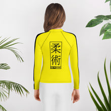 Youth Girls Jiu-Jitsu Long Sleeve Bruce Lee Game of Death Rash Guard