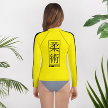 Youth Girls Jiu-Jitsu Long Sleeve Bruce Lee Game of Death Rash Guard