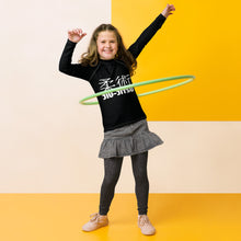 Youth Girls Jiu-Jitsu Uniform Rash Guard – Classic Long Sleeve Top – Noir