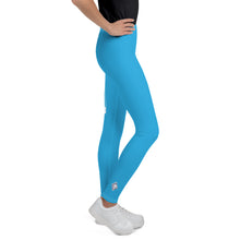 Youth Girls Jiu-Jitsu Yoga Pants – Athletic Fit for Active Kids - Cyan