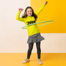Youth Girls Judo Athletic Rash Guard – Long Sleeve Martial Arts Performance Wear - Golden Sun Exclusive Girls Judo Long Sleeve Rash Guard Youth