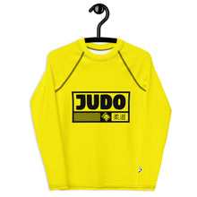 Youth Girls Judo Athletic Rash Guard – Long Sleeve Martial Arts Performance Wear - Golden Sun Exclusive Girls Judo Long Sleeve Rash Guard Youth