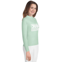 Youth Girls Judo Fightwear Rash Guard – Long Sleeve Performance Training Top - Surf Crest Exclusive Girls Judo Long Sleeve Rash Guard Youth