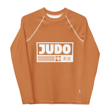 Youth Girls Judo Performance Rash Guard – Long Sleeve Training Apparel - Raw Sienna Exclusive Girls Judo Long Sleeve Rash Guard Youth