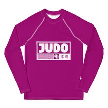 Youth Girls Judo Performance Shirt – Long Sleeve Compression Rash Guard- Fresh Eggplant Exclusive Girls Judo Long Sleeve Rash Guard Youth