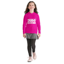 Youth Girls Judo Training Rash Guard – Long Sleeve Performance Shirt - Hollywood Cerise Exclusive Girls Judo Long Sleeve Rash Guard Youth