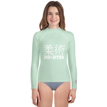 Youth Girls Long Sleeve BJJ Shirt – Classic Jiu-Jitsu Fit & Feel – Surf Crest