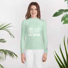 Youth Girls Long Sleeve BJJ Shirt – Classic Jiu-Jitsu Fit & Feel – Surf Crest