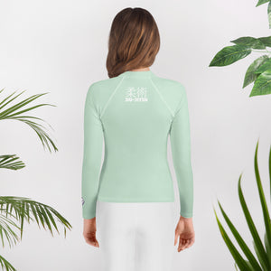 Youth Girls Long Sleeve BJJ Shirt – Classic Jiu-Jitsu Fit & Feel – Surf Crest