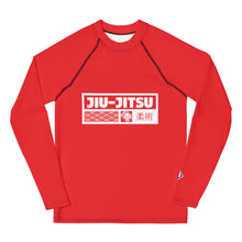 Youth Girls Long Sleeve Jiu-Jitsu Rash Guard – BJJ Training Shirt - Scarlet