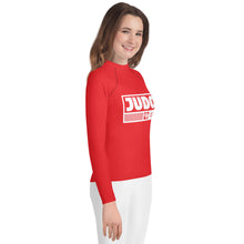Youth Girls Long Sleeve Judo Rash Guard – Kids Martial Arts Training Shirt - Scarlet Exclusive Girls Judo Long Sleeve Rash Guard Youth